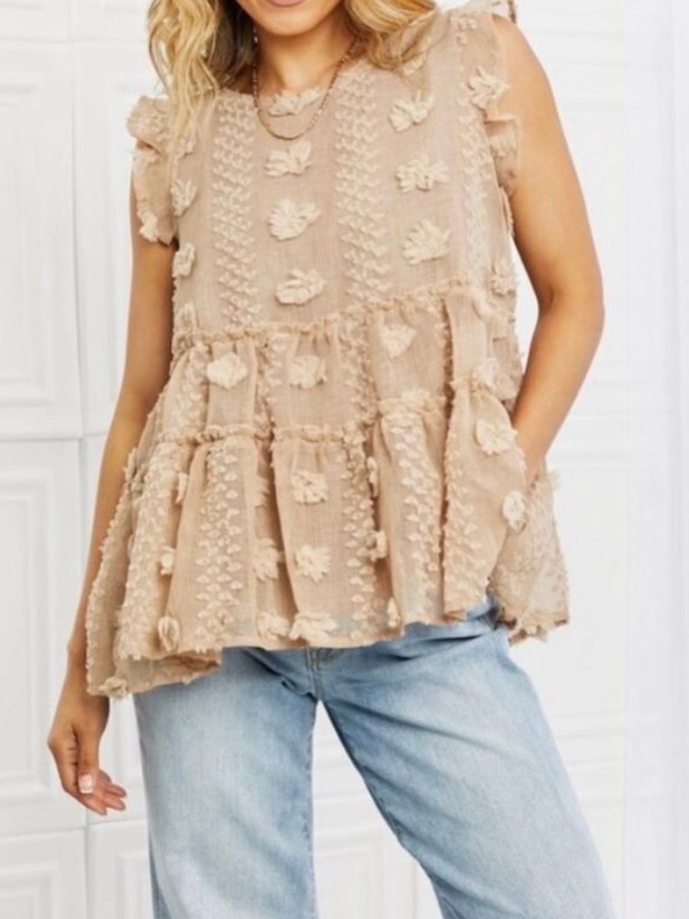 THML Sleeveless Boho Babydoll
Blouse - Picture 6 of 15